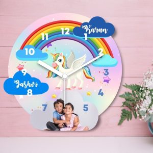 Unicorn Kids Personalized Name Plate for Kids Room